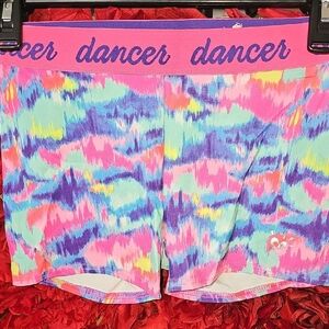 Justice Girls Colorful Dancer Shorts Size 10